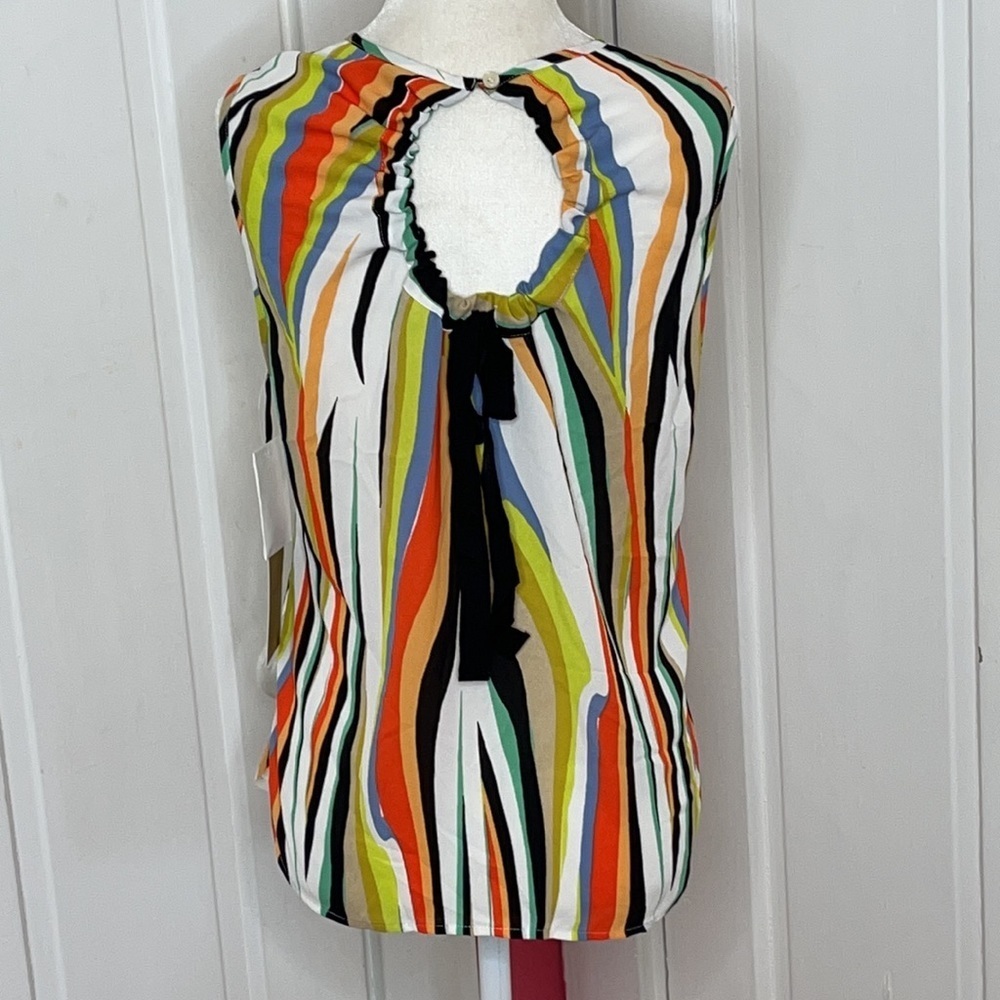 Halogen | Sleeveless, Striped Top, NWT - Picture 3 of 7